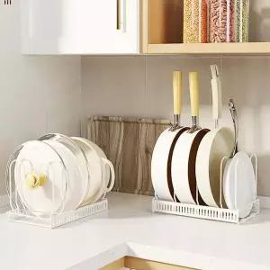 길이조절 KCW658E9 후라이팬수납 프라이팬정리대 주방정리 한 주방용품