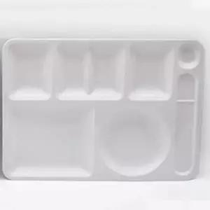 주미 499AZF57 식판 성인 단체 급식 배식판 급식판 4찬 크림색