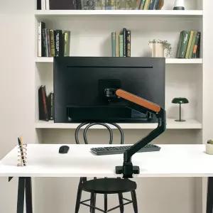 더함 싱글 고중량 모니터암 49인치 상하좌우 모니터연결 거치대 받침대 회의실 사무실