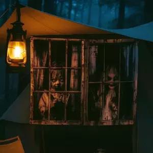 할로윈 장식용 현수막 아기 유령 테마 생일 파티 장식 (WFKKMTJ)