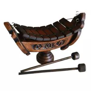 태국전통악기 가부르 나무음표 우드실로폰 막대 빈티지 현관장식품