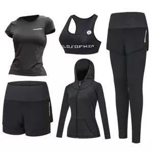 [룽스]세트 브라탑 필라테스 레깅스 반팔 후드집업 5종