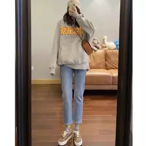 NJFNZK040 빅 사이즈 봄가을 데님팬츠 9부 청바지