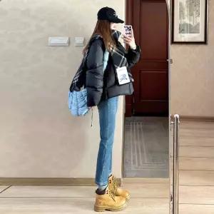 NJFNZK032 빅 사이즈 봄가을 데님팬츠 9부 청바지