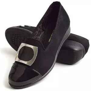 [라일리] Rly 여자 통굽 웨지 데일리 구두 슈즈