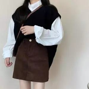 [하프클럽/셀러허브_여성트랜드패션]스커트 미니 A라인 하이웨스트 치마 심