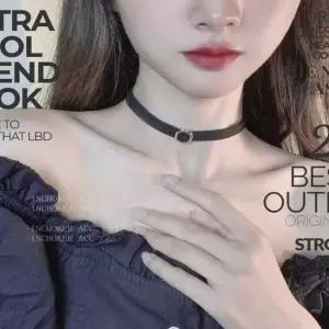 여성 심플 링 초커 패션목걸이 패션목줄 초커 목줄 비즈목걸이 깃털목걸이 이어커프