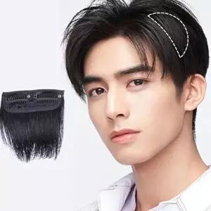 간편 착용 남성용 댄디 스타일 윗머리 가발 (KYR-WFFLF97)