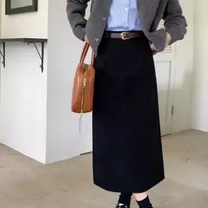 코듀로이 겨울 A라인 골덴 롱 스커트 SSH 100