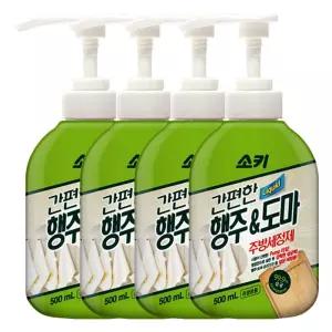 소키 간편한 행주 앤 도마 주방세정제 500ml X 4개 쏘키 크리너 클리너 세제 청소