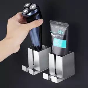 스테인리스 전기면도기 거치대욕실정리 수납 화장실인테리어 정리대 걸이 전동 케이스