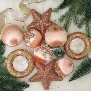 (도토로) 글로우 수제볼 트리 오너먼트 세트(골드 06)꾸미기 크리스마스장식품 데코 용품 소품 꾸미기