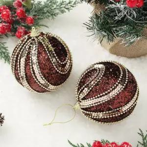 Jdt 장식볼 2p 10cm 트리플로얄악세사리 액세서리 소품 트리볼 크리스마스