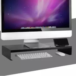 NM 모니터 받침대 메탈 거치 () 블랙컴퓨터 스탠드 다이 형선반 PC 받침선