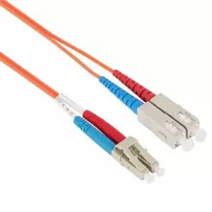 넷메이트 광점퍼 코드 케이블 LC-SC-2C 멀티 10m신호전송 싱글모드 싱글 다목적 장거리용 퍼코드 송수신장