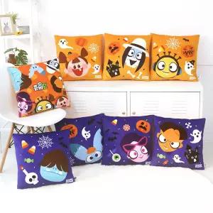 좀비덤 사각쿠션 8종귀여운 프린트 모형 장식용 인테리어 소파 좀비 어린이 캐릭터