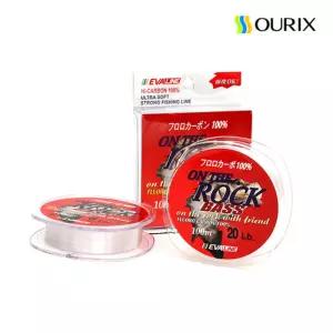 오릭스 ROCK bass 카본줄 100M 8LB 배스 쏘가리 민물낚싯 취미생활 낚시용품 낚싯 낚시용 도구 악세사리