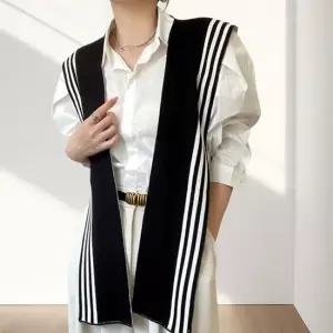 스트라이프 니트 어깨숄 여성가디건 머플러 케이프 니트숄 스카프 여성가디건 니트가디건