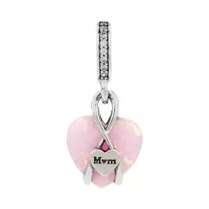 [판도라]793202C01 맘 오펄레센트 하트 댕글 참