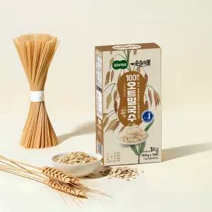 순솔 100% 오트밀국수 1kg (100g x 10봉) 글루텐프리 파스타면 고단백질 제로슈가 무가당 무첨가물 오트밀면 
