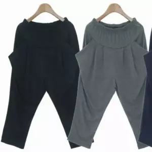 [라일리여성의류] Rly 바지 추리닝 편한 7부 배기팬츠 밴딩 면 주머니