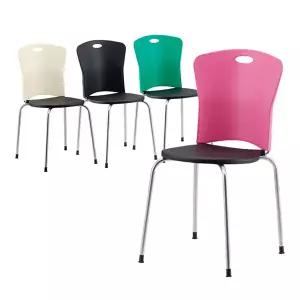 (무료배송) 스틸다리 컬러풀 1+1 체어 카페 주방 거실 학교 회의실 다용도의자 BJ3311R