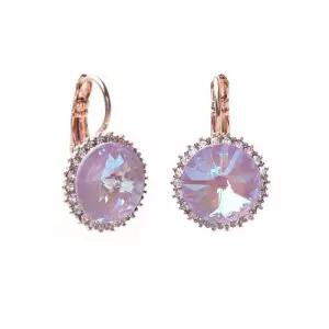 라벤더 디라이트 오스트리아 크리스탈크리스탈 원터치 귀걸이