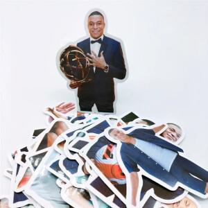 Mbappe 표현 벽 스티커 비닐 데칼 방수 선물 스케이트보드 자전거 휴대폰 노트북 자동차 50 종류