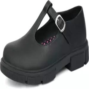 자바식 여학교 교복 드레스 슈즈 T스트랩 메리 제인 플랫