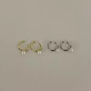 미니 이어커프 귀찌 귀걸이 펄 악세사리 2개 세트 WFJFMIE