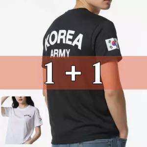(총 2장) 로카티 ROKA 반팔티 국내생산 100% 군인 군대티셔츠 다 KOREA ARMY 아미 단체 반티 육군 기능성 쿨링