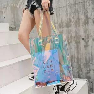 홀로그램 바캉스 투명비치백 비치백 여름 물놀이 홀로그램가방 투명비치백 바캉스