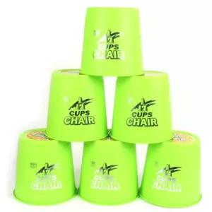 신체발달 단체 스피드게임 대형 양동이 컵쌓기 20cm 6P 놀이교구 두뇌발달