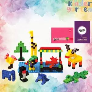 어린이집 유아 창의교구 링커 조립블록 504p 교사용 교재세트 신개념블록