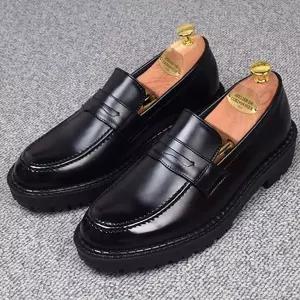 통굽구두 가죽 남자 남자구두 수제화 데일리 면-WFIN10V