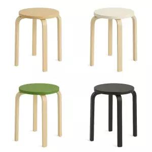 루노 원목스툴 45cm 원형스툴 보조의자 마리우스 라운드스툴 협탁 화장대의
