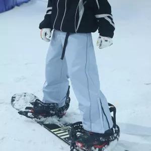 바지 등산 팬츠 멜빵 와이드핏 방수 남녀공용 스키팬츠