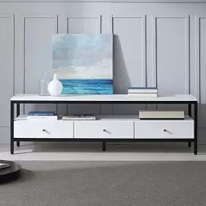 [텐스페이스]단단 1600 2단 철재 TV 거실장 MD5249 (수도권무배)