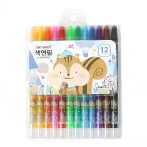 [아트박스]/이룸 미술준비물 샤프식 12색 색연필 블루 색연필선물