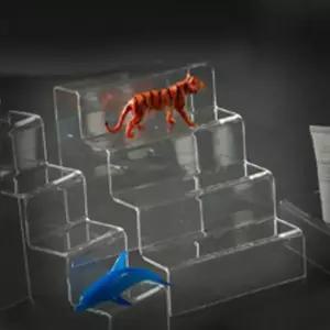 아크릴 상품진열대 계단형 절곡진열대 4단 100 소형소품진열대 전시대 소품받침대 아크릴받침대 상품전시대