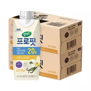 [ETV] 셀렉스 프로핏 완전단백질 밀크 바닐라 드링크 250ml 36입 (18입 2박스)