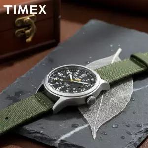 [타이맥스]익스페디션 스카우트 인디글로 카키필드 나토밴드 남자시계