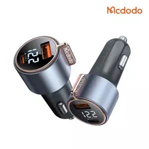 [맥도도] 75W 디스플레이 2포트 차량용 고속충전기 C타입+USB-A타입 CC369