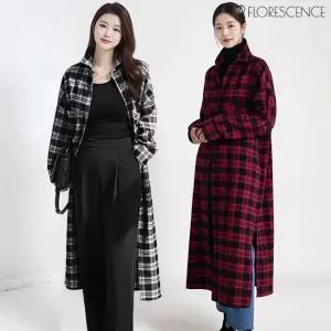[플로레센스]멜린타탄체크롱셔츠원피스2종