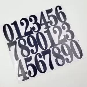 대형 검은색 숫자 스티커 포스터형 벽장식 자수 번호 목욕탕 사우나 사물함