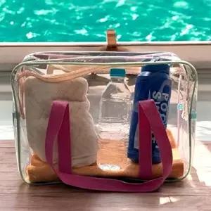 투명 PVC 물놀이 수영가방 대형-WFIQDO2