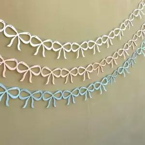 셀프데코 생일파티 리본모양 가랜더 가랜드