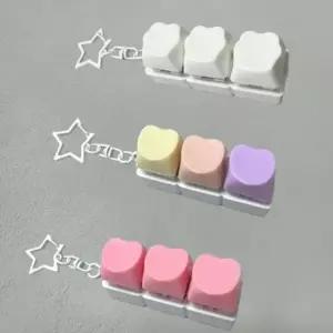 bns 하트 구름 키보드 키링 키캡키링 클릭커 열쇠고리 스