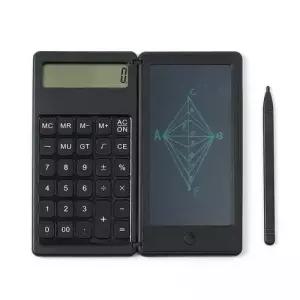 블랙 12자리 LCD 전자계산기 메모패드 WE405B0