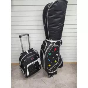 미사용)여성용 골프백세트 바퀴캐디백+바퀴보스턴가방 새상품 정품_50501